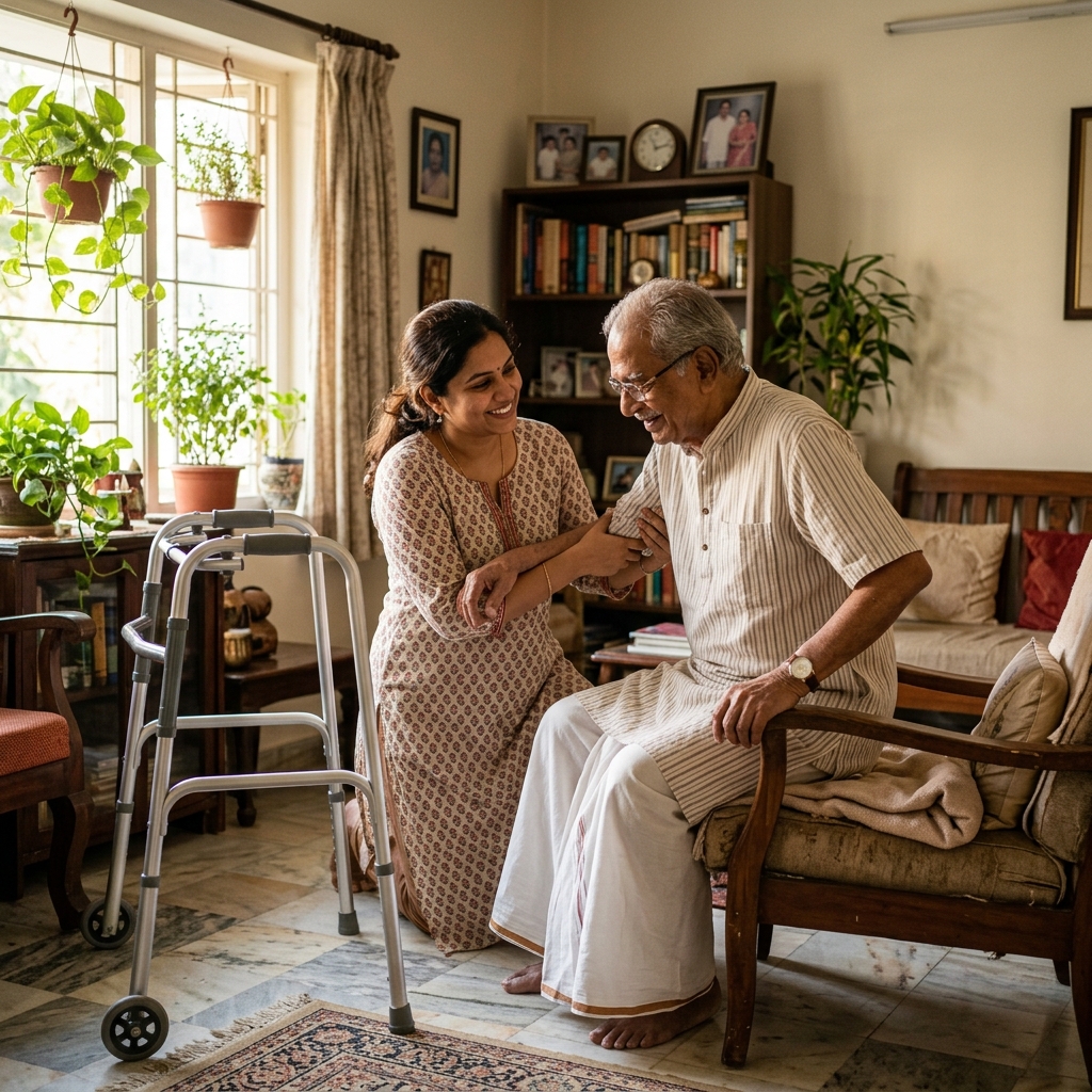 Medigo nurse providing professional home care to patient in Dehradun